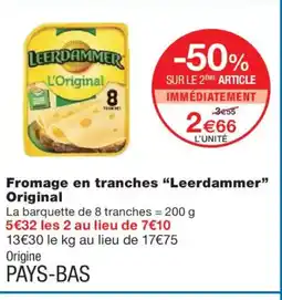 Monoprix LEERDAMMER Fromage en tranches Original offre