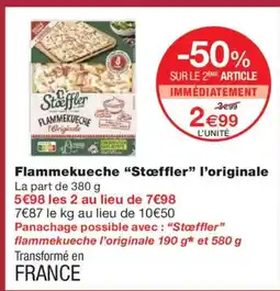 Monoprix STOEFFLER Flammekueche l'originale offre