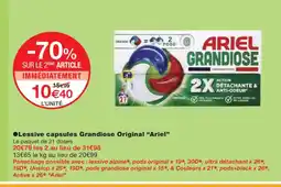 Monoprix ARIEL Lessive capsules Grandiose Original offre