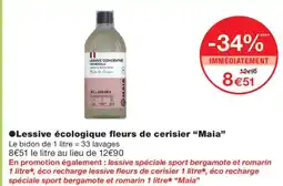 Monoprix MAIA Lessive écologique fleurs de cerisier offre