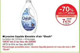 Monoprix DASH Lessive liquide Envolée d'air offre