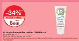 Monoprix SO BIO ÉTIC Crème hydratante des familles offre
