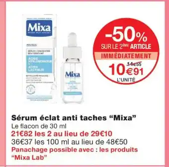 MIXA Sérum éclat anti taches