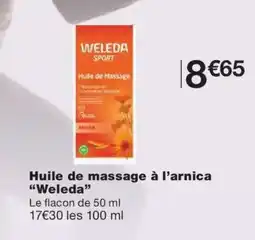 Monoprix WELEDA Huile de massage à l'arnica offre