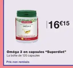 Monoprix SUPERDIET Oméga 3 en capsules offre