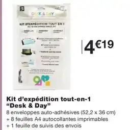 Monoprix DESK & DAY Kit d'expédition tout-en-1 offre