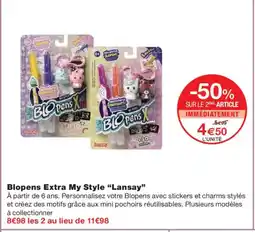 Monoprix LANSAY Blopens Extra My Style offre