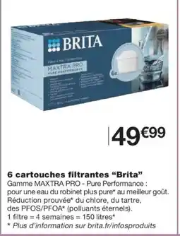 Monoprix BRITA 6 cartouches filtrantes offre