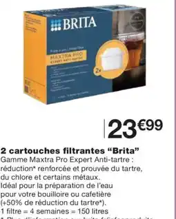 Monoprix BRITA 2 cartouches filtrantes offre