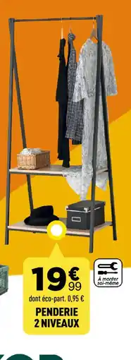 Centrakor Penderie 2 niveaux offre