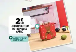 Centrakor Le distributeur de 100 piques apéro offre