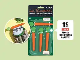 Centrakor Pinces hermétiques carotte offre