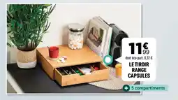 Centrakor Le tiroir range capsules offre