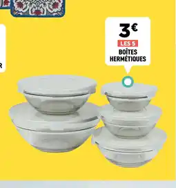 Centrakor Les 5 boîtes hermétiques offre
