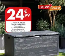 La Foir'Fouille Coffre de jardin cadenassable offre