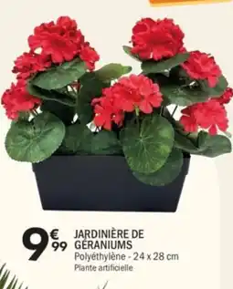 La Foir'Fouille Jardinière de geraniums offre