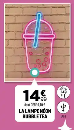 Centrakor La lampe néon bubble tea offre