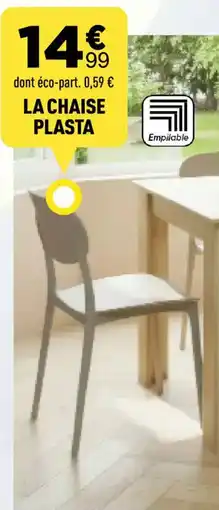 Centrakor La chaise plasta offre