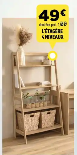 Centrakor L'étagère 4 niveaux offre