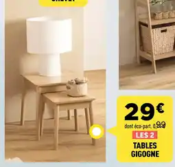 Centrakor Tables gigogne offre