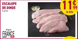 Carrefour Escalope de dinde offre