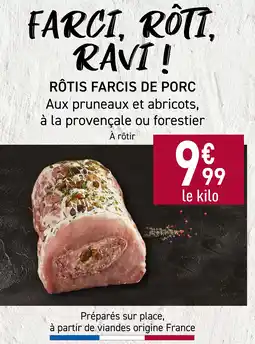 Carrefour Rôtis farcis de porc offre