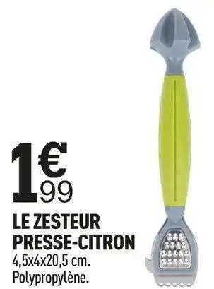 Centrakor Le zesteur presse-citron offre
