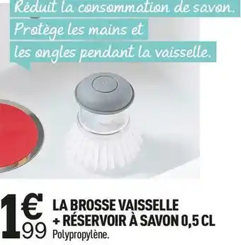 Centrakor La brosse vaisselle + réservoir à savon 0,5 cl offre