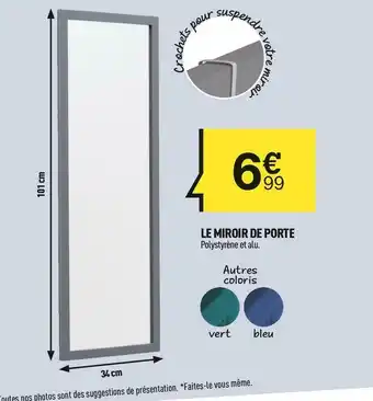 Centrakor Le miroir de porte offre