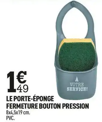 Centrakor Le porte-éponge fermeture bouton pression offre