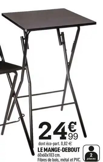 Centrakor Le mange-debout offre