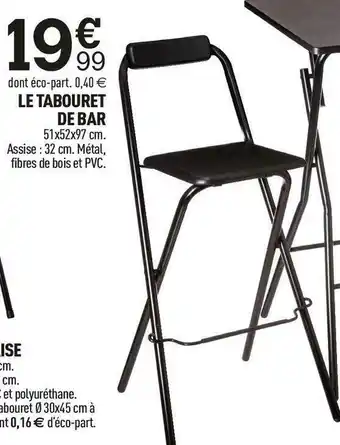 Centrakor Le tabouret de bar offre