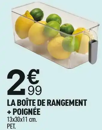 Centrakor La boîte de rangement + poignée offre