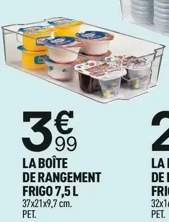 Centrakor La boîte de rangement frigo 7,5 l offre