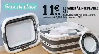 Centrakor Le panier à linge pliable 45l offre