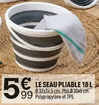 Centrakor Le seau pliable 10 l offre