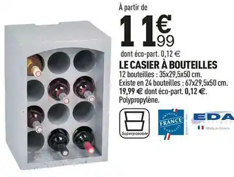 Centrakor Le casier à bouteilles offre