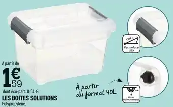 Centrakor Les boites solutions offre
