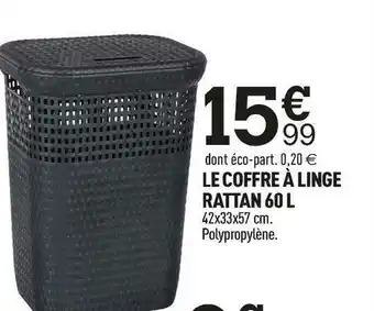 Centrakor Le coffre à linge rattan 60 l offre