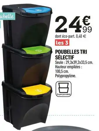 Centrakor Poubelles tri sélectif offre