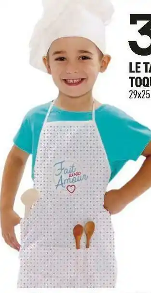 Centrakor Le tablier + toque enfant offre