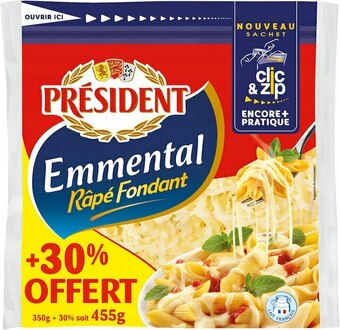 Match President emmental offre