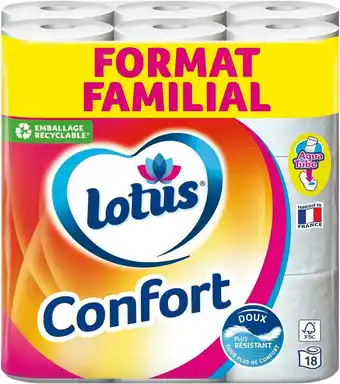 Match Lotus confort papier toilette offre
