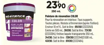 Peinture de rénovation color