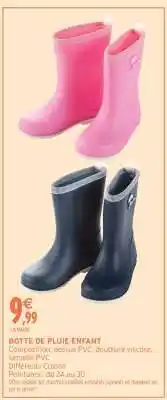 Intermarché Botte de pluie enfant offre