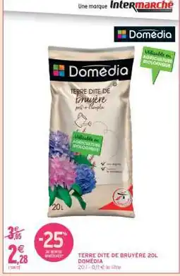 Intermarché TERRE DITE DE BRUYÈRE 20L DOMÉDIA offre