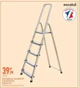 Intermarché ESCABEAU ALUMIXTE 5 MARCHES ESCALUX offre