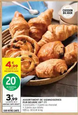 Intermarché ASSORTIMENT DE VIENNOISERIES PUR BEURRE X9 offre