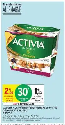 Intermarché Activia offre