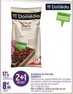 Intermarché ÉCORCES DE PIN 50L DOMÉDIA offre